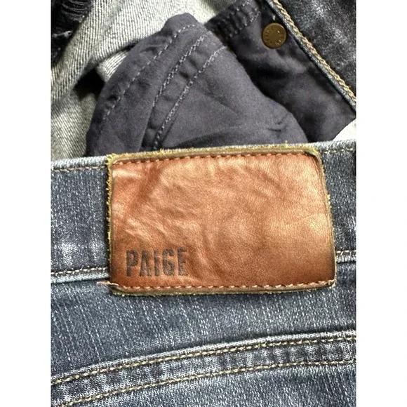 Paige Jeans Adult 36x31 Blue Denim Federal Slim Straight Stretch Normcore Mens